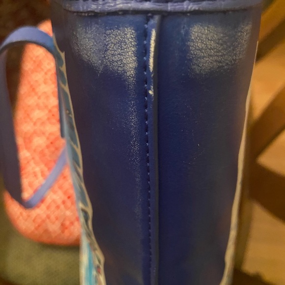 Talbots Leather Tote with California Landmarks - Picture 4 of 4